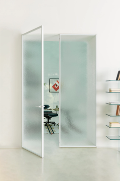 ALADIN DOUBLE SWING PLAIN - Hinged glass door by Glas Italia - view 3